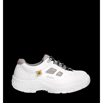 Abeba Sicherheitsschuhe anatom S1 Halbschuh weiß CE ESD
