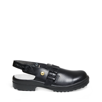 Abeba ESD-Sicherheitsschuhe Classic SB Clog schwarz CE ESD SRC