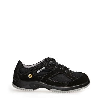 Abeba ESD-Sicherheitsschuhe uni6 S1 Halbschuh schwarz CE ESD