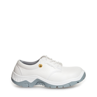 Abeba ESD-Sicherheitsschuhe anatom S2 Halbschuh weiß HACCP CE ESD