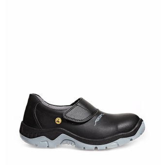 Abeba ESD-Sicherheitsschuhe anatom S2 Slipper schwarz HACCP CE ESD