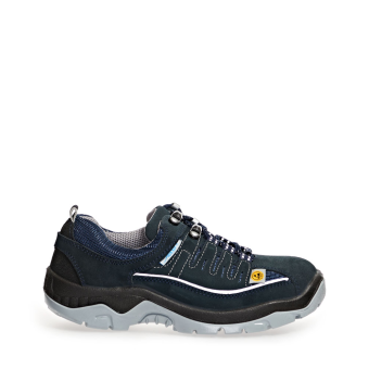 Abeba ESD-Sicherheitsschuhe anatom S1 Halbschuh marine CE ESD