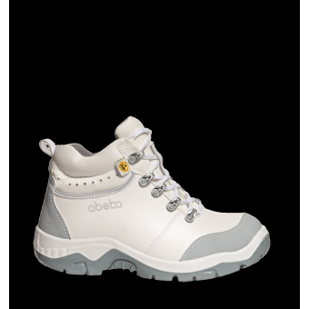 Abeba ESD-Sicherheitsschuhe anatom S2 Stiefel weiß HACCP CE ESD