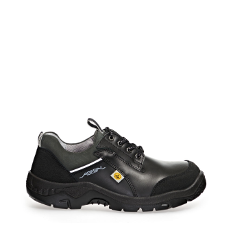 Abeba ESD-Sicherheitsschuhe anatom S3L Halbschuh schwarz CE ESD