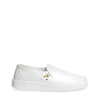 Abeba ESD-Berufsschuhe air cushion O1 Slipper weiß HACCP CE ESD SRA