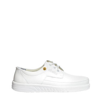 Abeba ESD-Berufsschuhe air cushion O2 Halbschuh weiß CE ESD SRA
