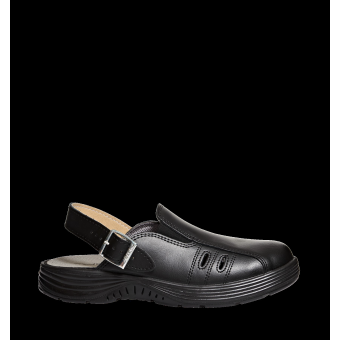 Abeba Sicherheitsschuhe x-light SB Clog schwarz CE SRC