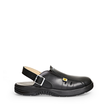 Abeba ESD-Sicherheitsschuhe x-light SB Clog schwarz CE ESD SRC