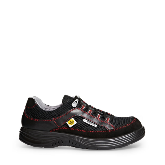 Abeba ESD-Sicherheitsschuhe x-light S1 Halbschuh schwarz CE ESD SRC