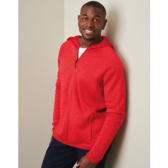 Stedman Lux Hooded Knit Fleece Jacket for men