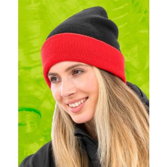 Result Genuine Recycled Recycled Black Compass Beanie