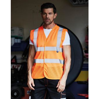 Yoko Fluo Open Mesh Waistcoat