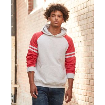 Jerzees NuBlend Varsity Colour-Block Hooded Sweatshirt