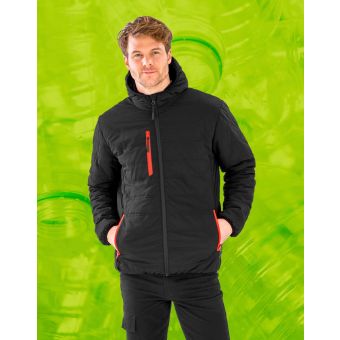 Result Genuine Recycled Black Compass Padded Winter Jacket