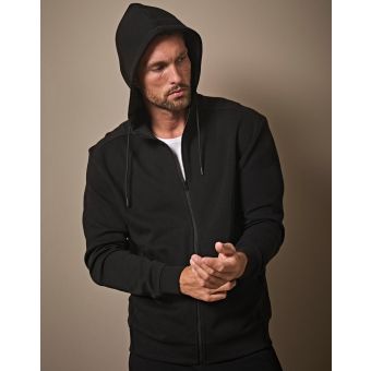 Tee Jays Ribbed Interlock Hooded Full Zip
