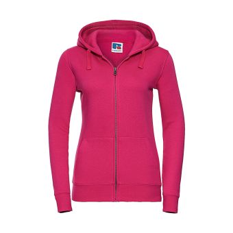 Russell Ladies Authentic Zipped Hood Fuchsia - Größe S (Retoure-Ware)