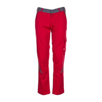 Planam Highline Damen Bundhose rot/schiefer 42 (Retoure-Ware)
