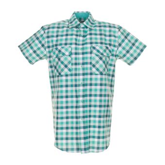 Planam Hemden Country Hemd 1/4-Arm grün kariert 47/48 (Retoure-Ware)
