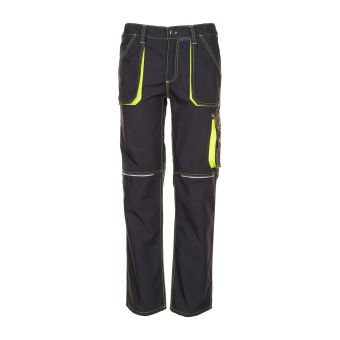 Planam Basalt Neon Bundhose anthrazit/gelb (Retoure-Ware)