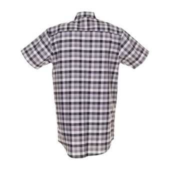 Planam Hemden Country Hemd 1/4-Arm schwarz kariert 45/46 (Retoure-Ware)
