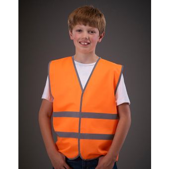 Yoko Kids Fluo Reflective Border Waistcoat