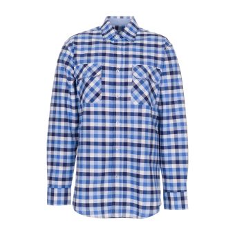 Planam Hemden Country Hemd Langarm blau kariert 41/42 (Retoure-Ware)