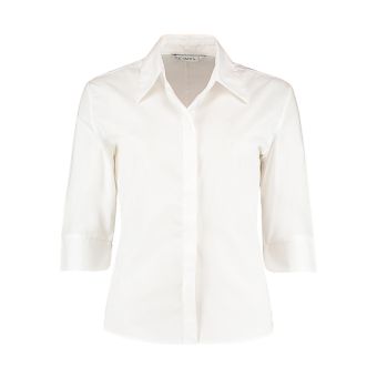 Kustom Kit Women's Tailored Fit Continental Blouse 3/4 Sleeve - White - 2XL (Retoure-Ware)