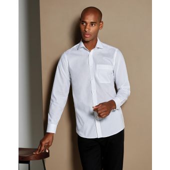 Kustom Kit Tailored Fit Poplin Shirt