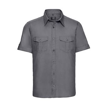 Russell Herren Hemd mit aufkrempelbaren Ärmeln