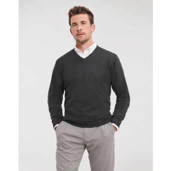 Russell V-Ausschnitt Strick-Pullover