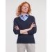 Russell Damen V-Ausschnitt Strickpullover