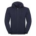 Russell Men's Authentic Melange Zipped Hood Sweat