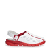 Abeba Berufsschuhe Dynamic OB Clog weiß/rot CE SR