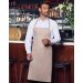Karlowsky Bib Apron Press Stud Santorini